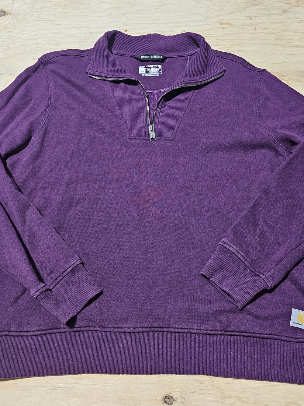 Carhartt Plum Quarter-Zip Sweatshirt